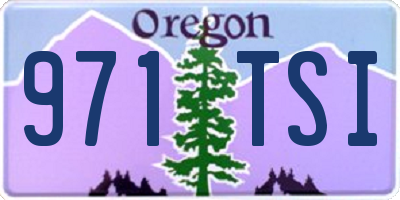 OR license plate 971TSI