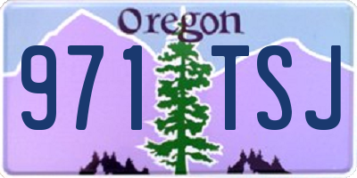 OR license plate 971TSJ