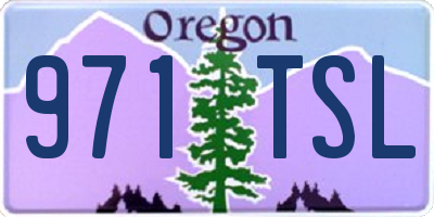 OR license plate 971TSL