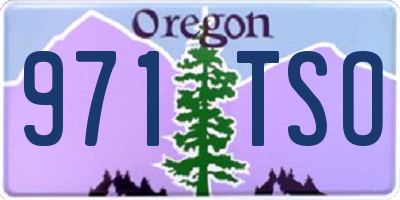 OR license plate 971TSO