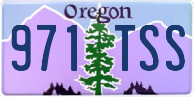 OR license plate 971TSS
