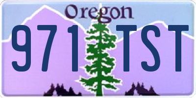 OR license plate 971TST