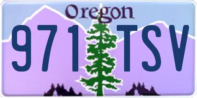 OR license plate 971TSV