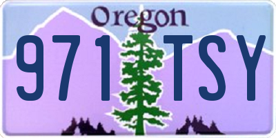 OR license plate 971TSY