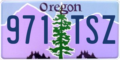 OR license plate 971TSZ