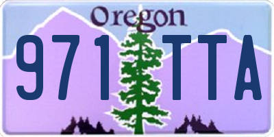 OR license plate 971TTA