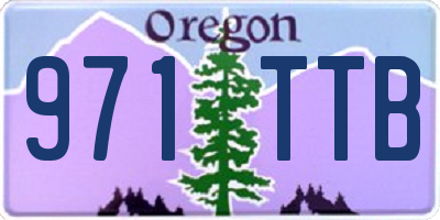 OR license plate 971TTB