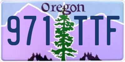 OR license plate 971TTF