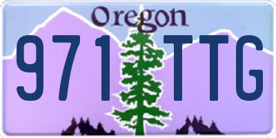 OR license plate 971TTG