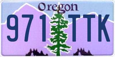 OR license plate 971TTK