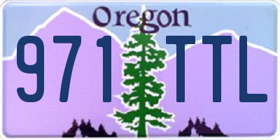 OR license plate 971TTL