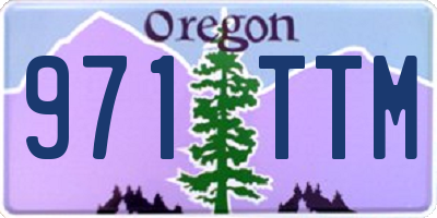 OR license plate 971TTM