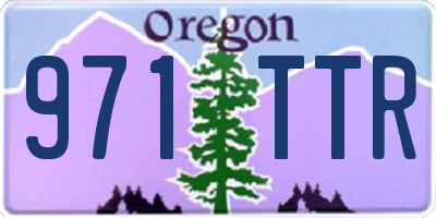 OR license plate 971TTR