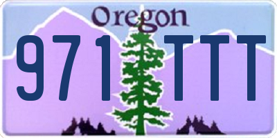 OR license plate 971TTT