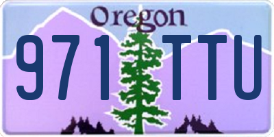 OR license plate 971TTU