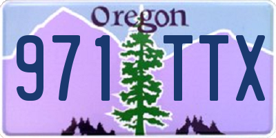 OR license plate 971TTX