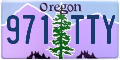 OR license plate 971TTY