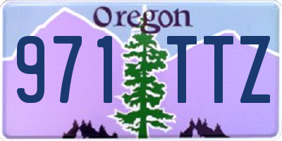 OR license plate 971TTZ