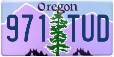OR license plate 971TUD
