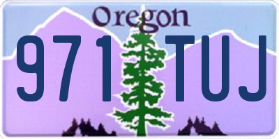 OR license plate 971TUJ