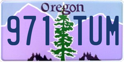 OR license plate 971TUM