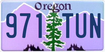 OR license plate 971TUN