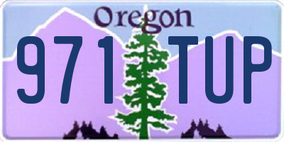 OR license plate 971TUP