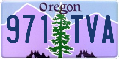 OR license plate 971TVA