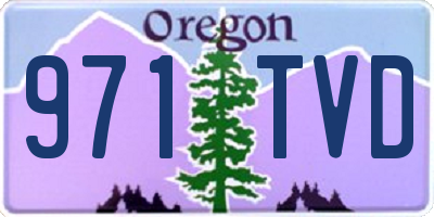 OR license plate 971TVD