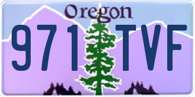 OR license plate 971TVF