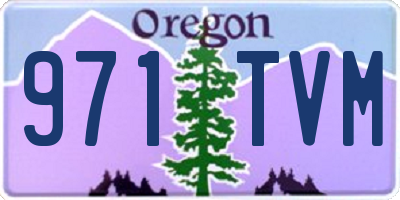 OR license plate 971TVM