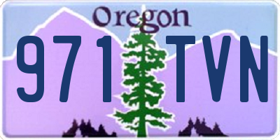 OR license plate 971TVN