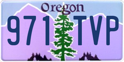 OR license plate 971TVP