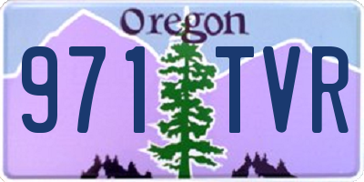 OR license plate 971TVR