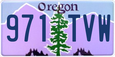 OR license plate 971TVW