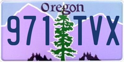 OR license plate 971TVX