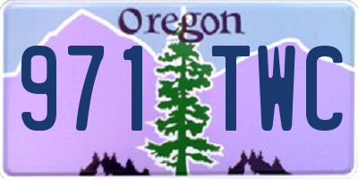 OR license plate 971TWC