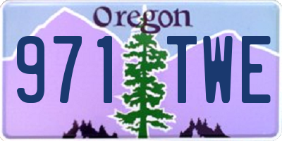 OR license plate 971TWE