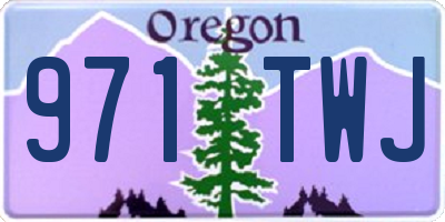 OR license plate 971TWJ