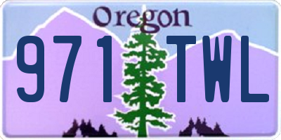 OR license plate 971TWL