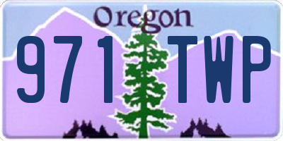 OR license plate 971TWP