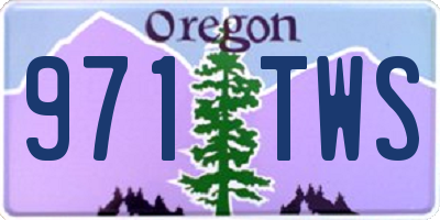 OR license plate 971TWS
