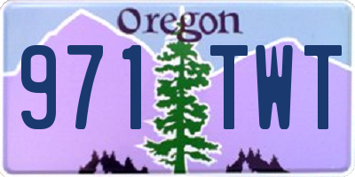 OR license plate 971TWT