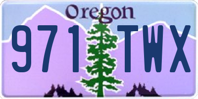 OR license plate 971TWX