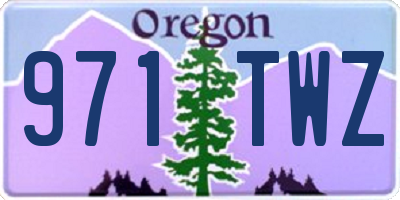 OR license plate 971TWZ