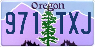 OR license plate 971TXJ