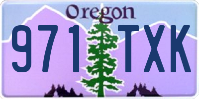 OR license plate 971TXK
