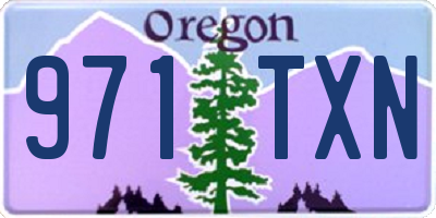 OR license plate 971TXN