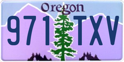 OR license plate 971TXV