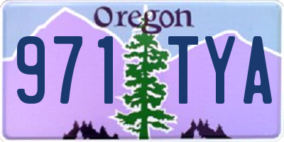 OR license plate 971TYA